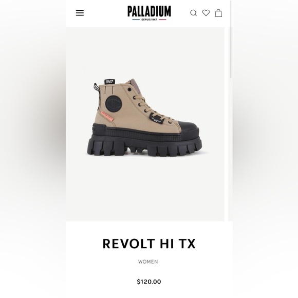 Palladium Revolt Hi TX Women’s 10
NIB-Box is not in perfect condition - Picture 1 of 6